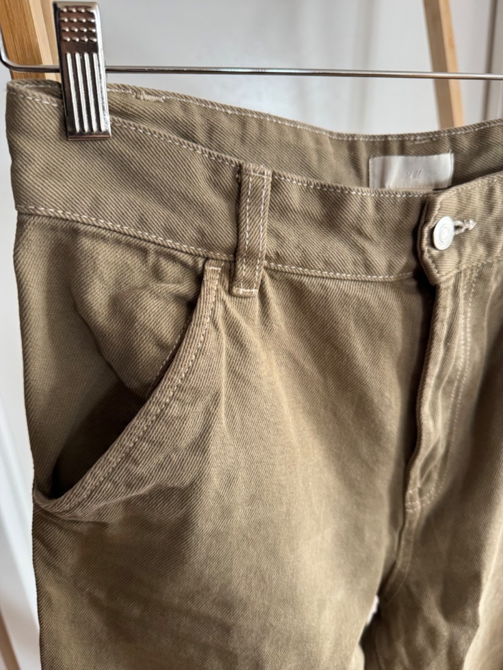 H&M Khaki Cargo Carpenter Jeans - Picture 3 of 5